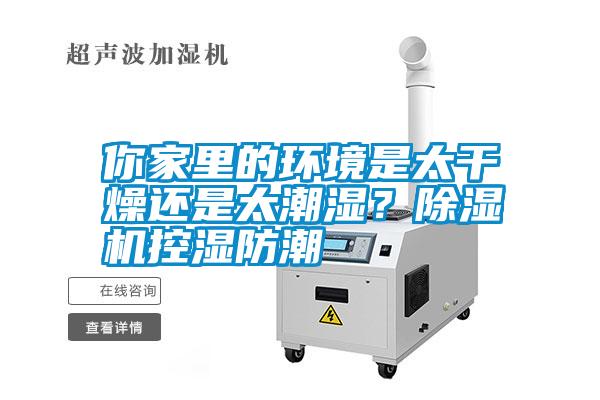 你家里的环境是太干燥还是太潮湿？除湿机控湿防潮