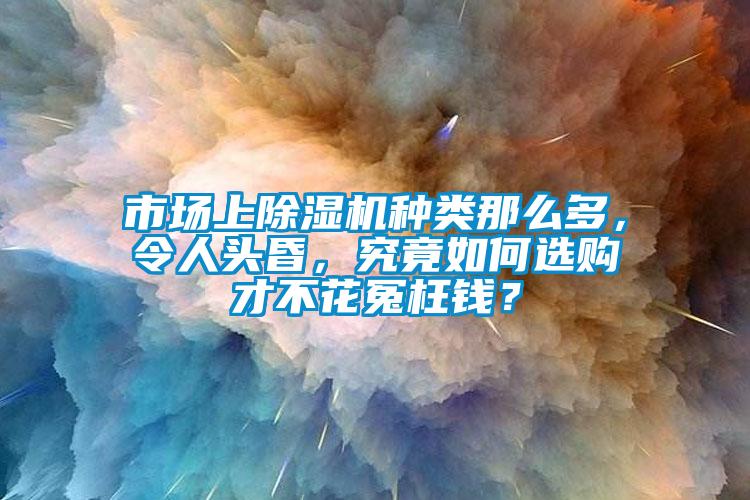 市场上除湿机种类那么多，令人头昏，究竟如何选购才不花冤枉钱？