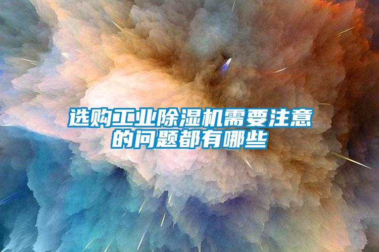 选购万向娱乐除湿机需要注意的问题都有哪些