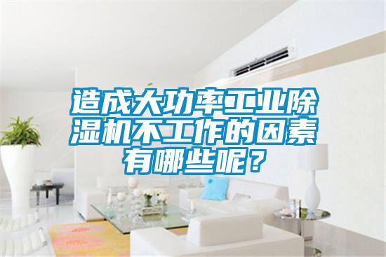 造成大功率万向娱乐除湿机不工作的因素有哪些呢？