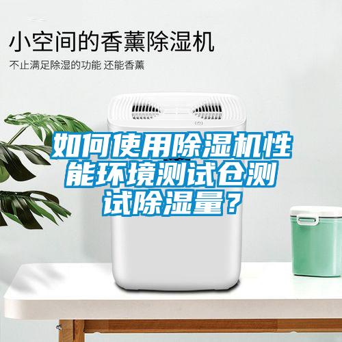 如何使用除湿机性能环境测试仓测试除湿量？