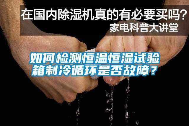 如何检测恒温恒湿试验箱制冷循环是否故障？