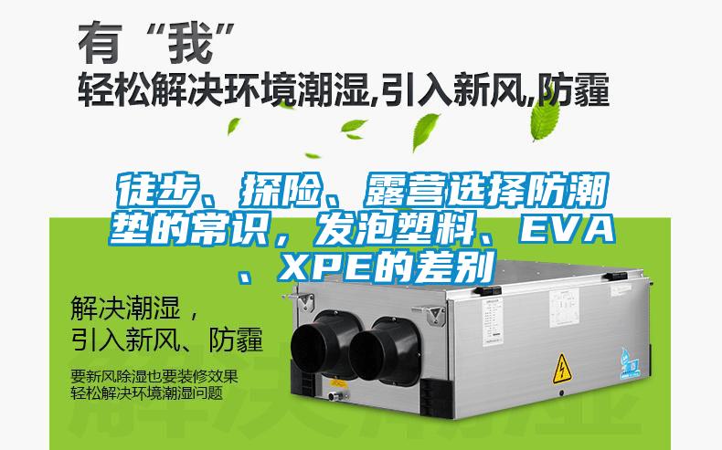 徒步、探险、露营选择防潮垫的常识，发泡塑料、EVA、XPE的差别