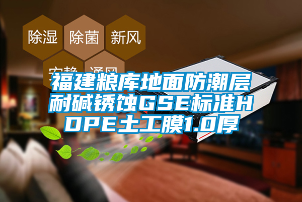 福建粮库地面防潮层耐碱锈蚀GSE标准HDPE土工膜1.0厚