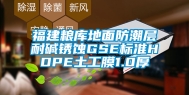 福建粮库地面防潮层耐碱锈蚀GSE标准HDPE土工膜1.0厚