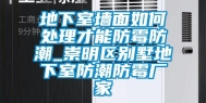 地下室墙面如何处理才能防霉防潮_崇明区别墅地下室防潮防霉厂家