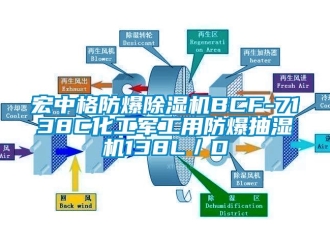 企业新闻宏中格防爆除湿机BCF-7138C化工军工用防爆抽湿机138L／D