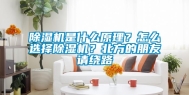 除湿机是什么原理？怎么选择除湿机？北方的朋友请绕路