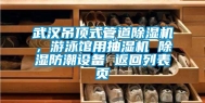 武汉吊顶式管道除湿机，游泳馆用抽湿机 除湿防潮设备 返回列表页